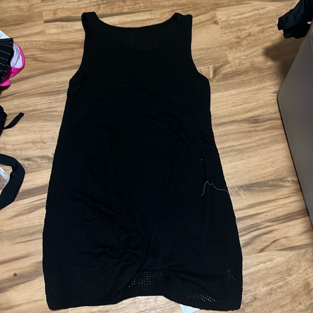 Black swimsuit coverup
